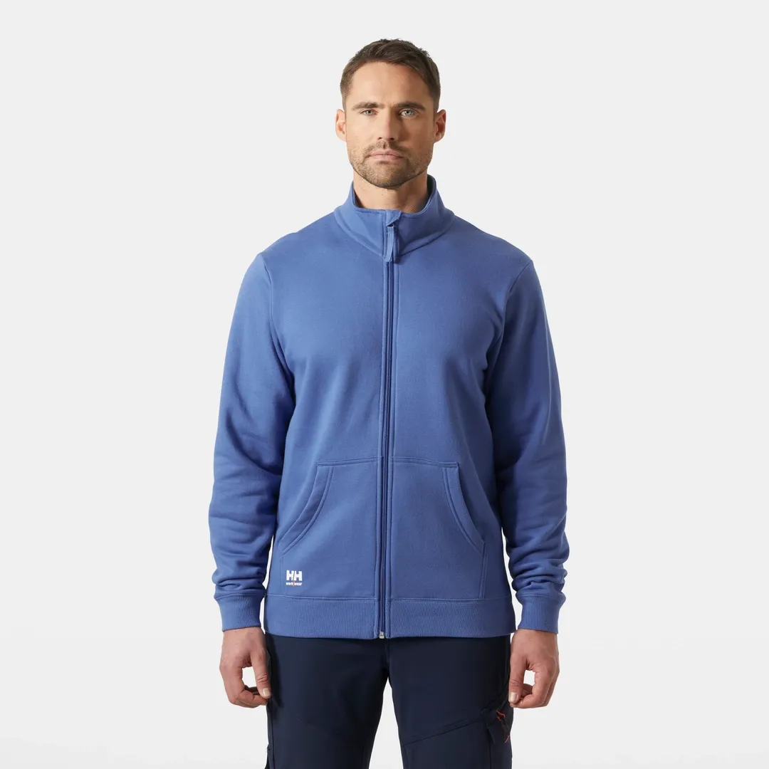 HELLY HANSEN CLASSIC ZIP SWEATSHIRT 79326 Full Zip Work Sweatshirt MEN - Chin Protector – Image 7