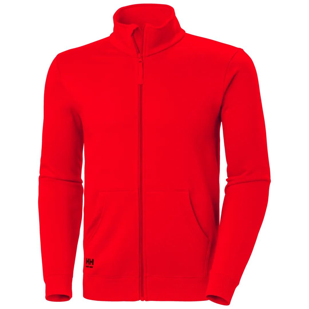 HELLY HANSEN CLASSIC ZIP SWEATSHIRT 79326 Full Zip Work Sweatshirt MEN - Chin Protector