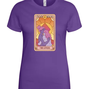 The Lovers Tarot Card Design - Basic women's t-shirt