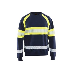 BLAKLADER 33591158 Hi Vis Sweater Hi Vis Reflective Work Sweatshirt MEN - 100% Cotton