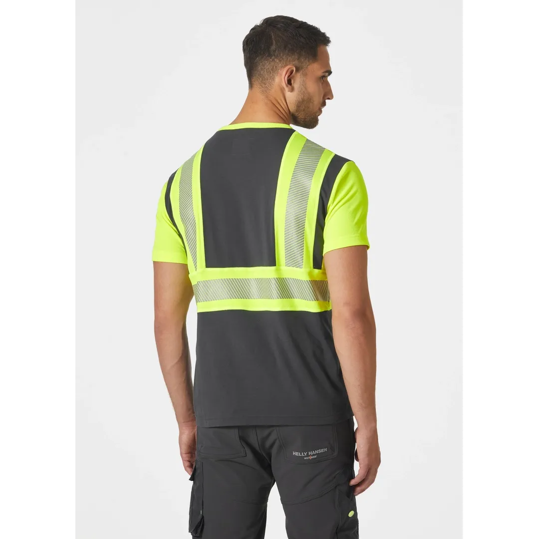 HELLY HANSEN ICU T-SHIRT 79271 Hi Vis Reflective Short Sleeve Work T-Shirt MEN - Moisture Wicking – Image 9