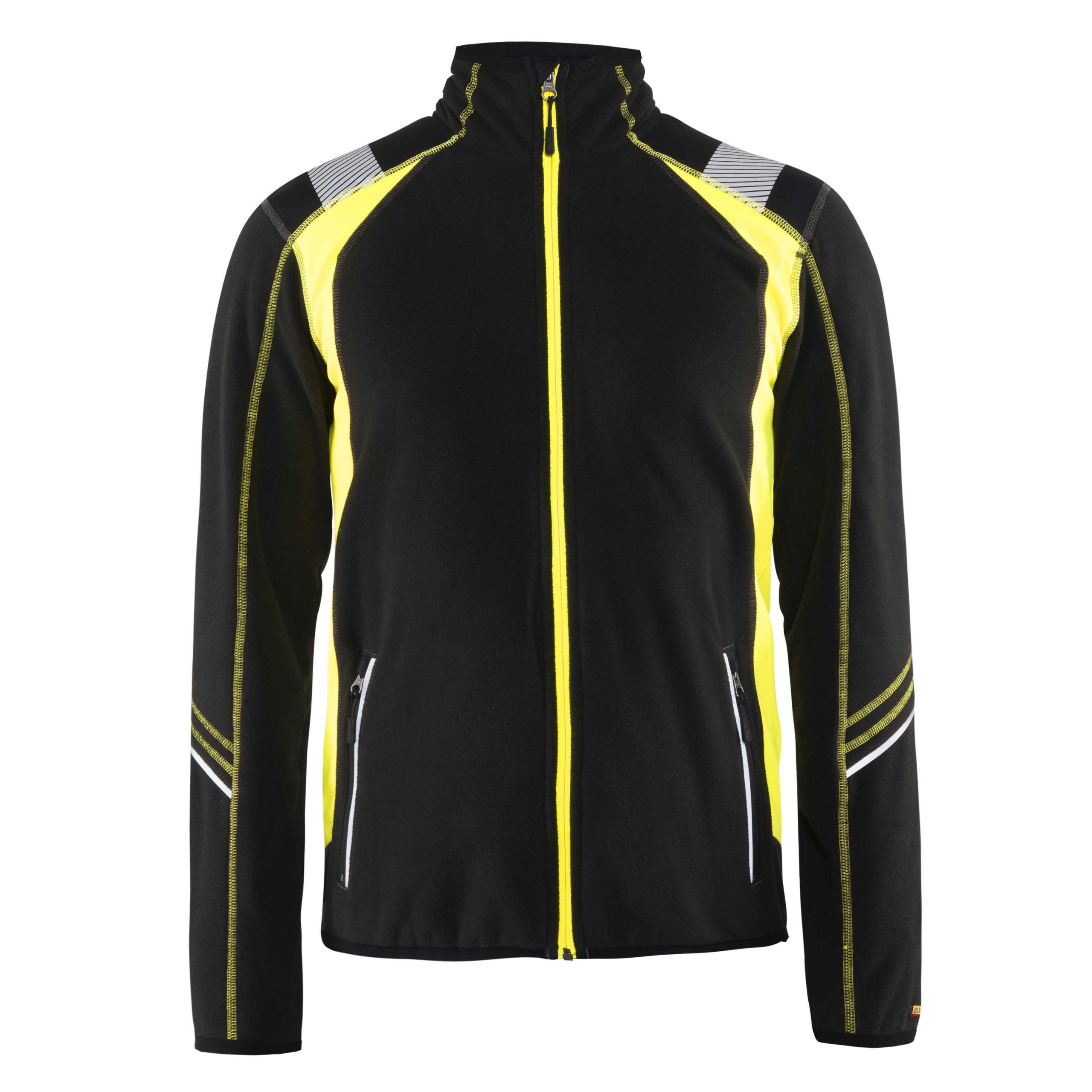 BLAKLADER 49931010 Microfleece Jacket Hi Vis Reflective Work Jacket MEN - Antipilling – Image 8