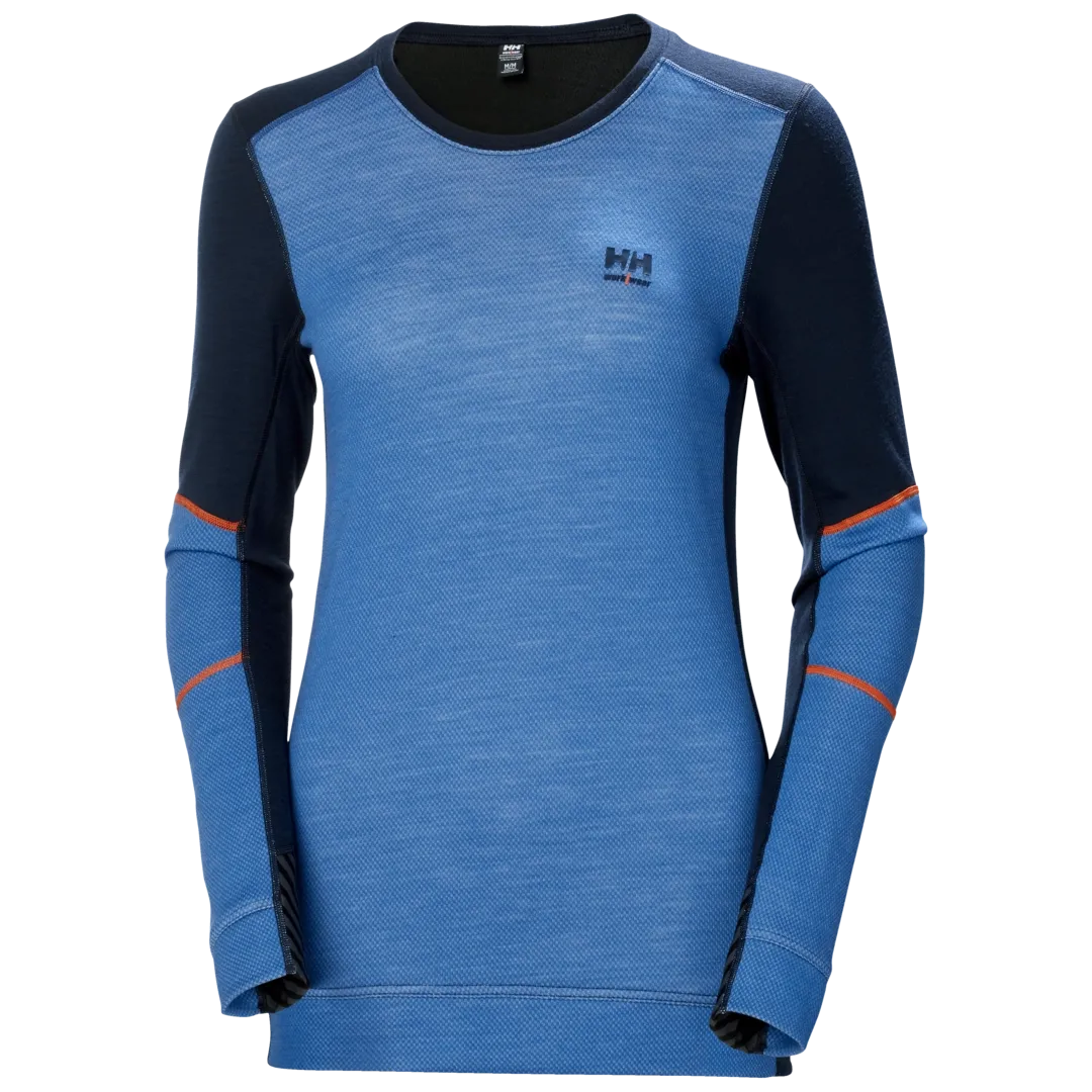 HELLY HANSEN W HH LIFA MERINO CREWNECK 75209 Long Sleeve Work T-Shirt WOMEN - Merino Wool Blend