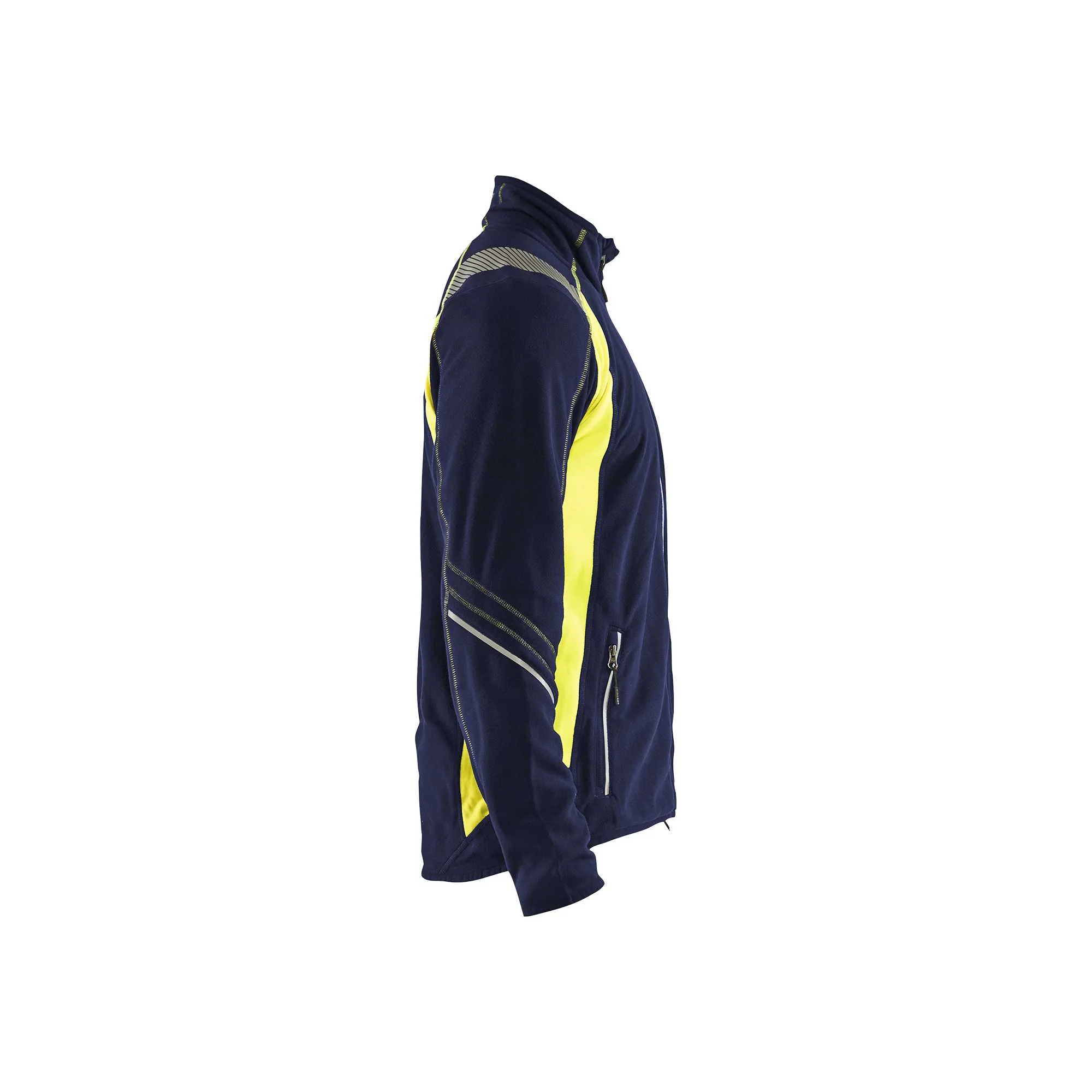 BLAKLADER 49931010 Microfleece Jacket Hi Vis Reflective Work Jacket MEN - Antipilling – Image 7