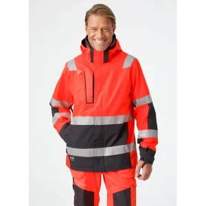 HELLY HANSEN ALNA 2.0 SHELL JACKET 71195 Hi Vis Reflective Work MEN Safety Jacket - Waterproof