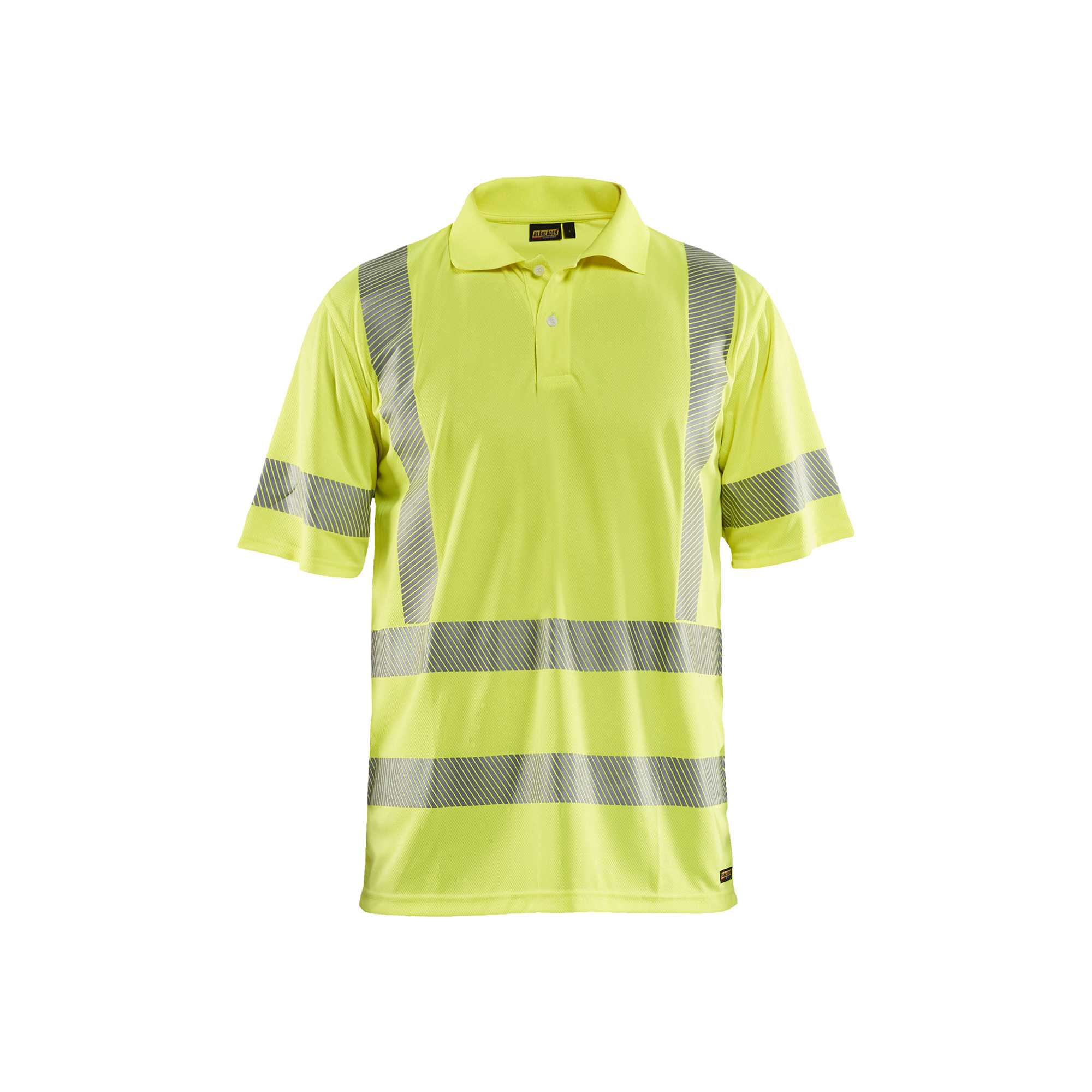 BLAKLADER 34281013 UV PROTECTED HI VIS POLO SHIRT Hi Vis Reflective Short Sleeve Work Polo MEN - 100% Polyester – Image 2