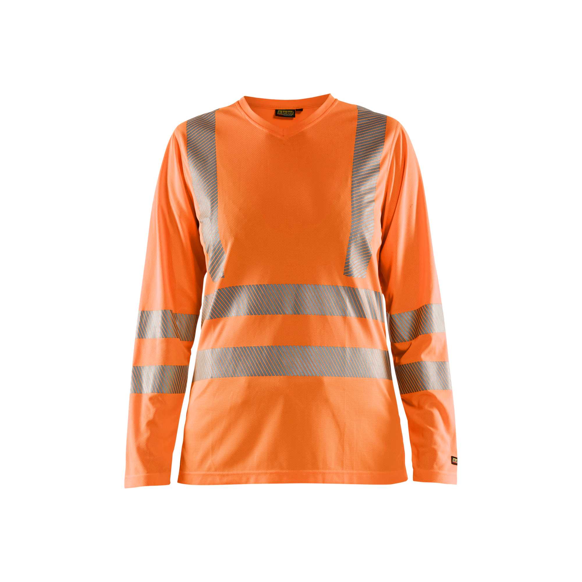 BLAKLADER 34851013 Women's Hi Vis t shirt long sleeve Hi Vis Reflective Long Sleeve Work T-Shirt WOMEN - 100% Polyester – Image 6