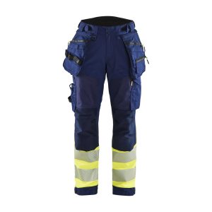 BLAKLADER 71142513 | Women's Hi Vis softshell trousers Hi Vis Reflective Work Trousers Women - Waterproof